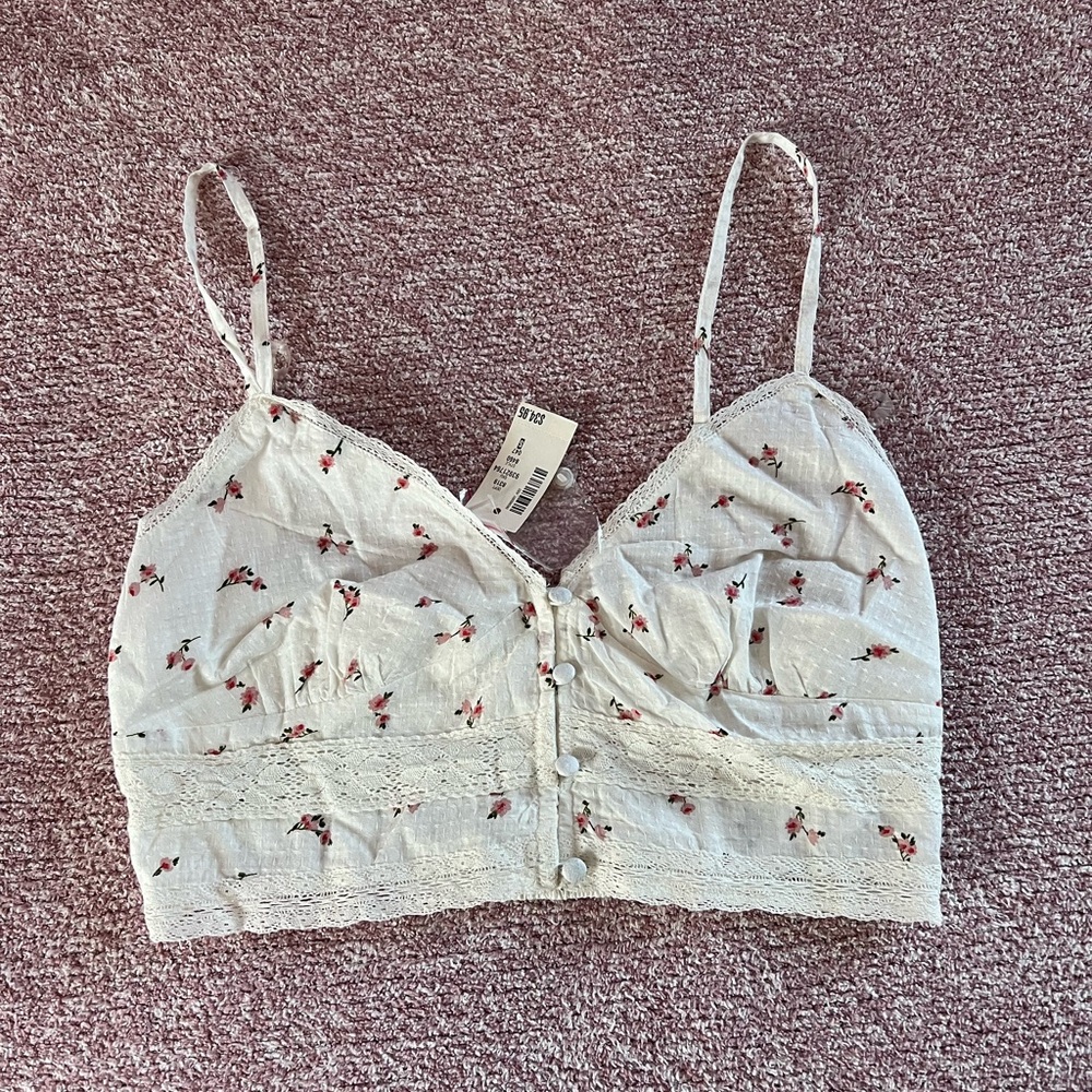 NWT Aeropostale Summer Crop Floral Top